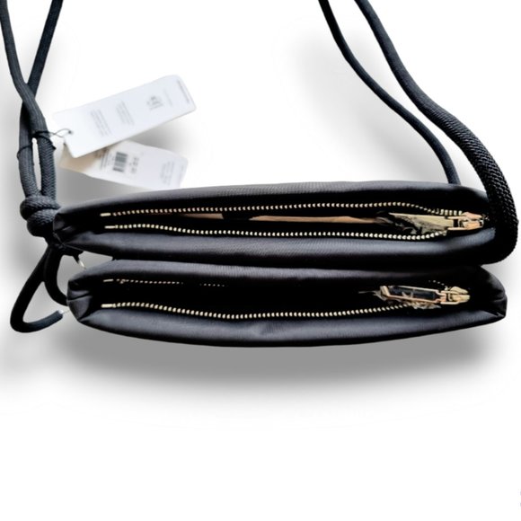 Calvin Klein Roped Recycled Crossbody Bag in Black & Silver BNWT - Picture 5 of 16